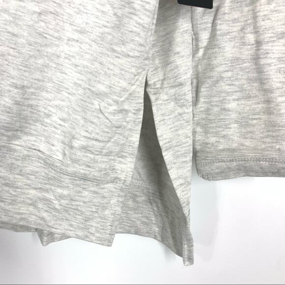 Lulus Heather Gray V-Neck Knit Pullover Top XS Long Sleeves NWT - Picture 3 of 5